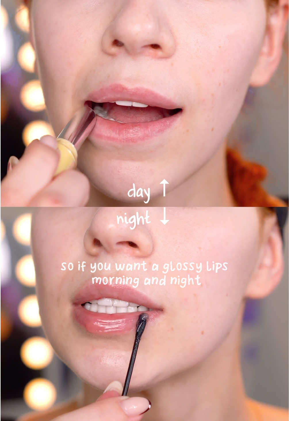 TikTok post by @stasyahops for Heimish. Caption reads: [...] #lipmask #lipbalm #kbeauty #heimish....