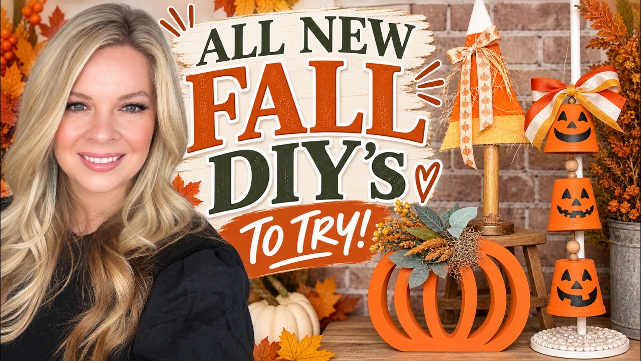 YouTube post by @FarmCharmChic for Audio Library. Caption reads: ⭐️ ALL NEW ⭐️ Easy Fall DIYs You Need To Try This....