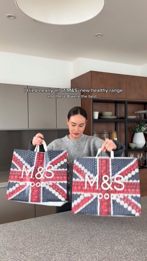 Instagram post by @lucykatefrances for Marks and Spencer. Caption reads: [...] it’s always a win win 🤝🏼....