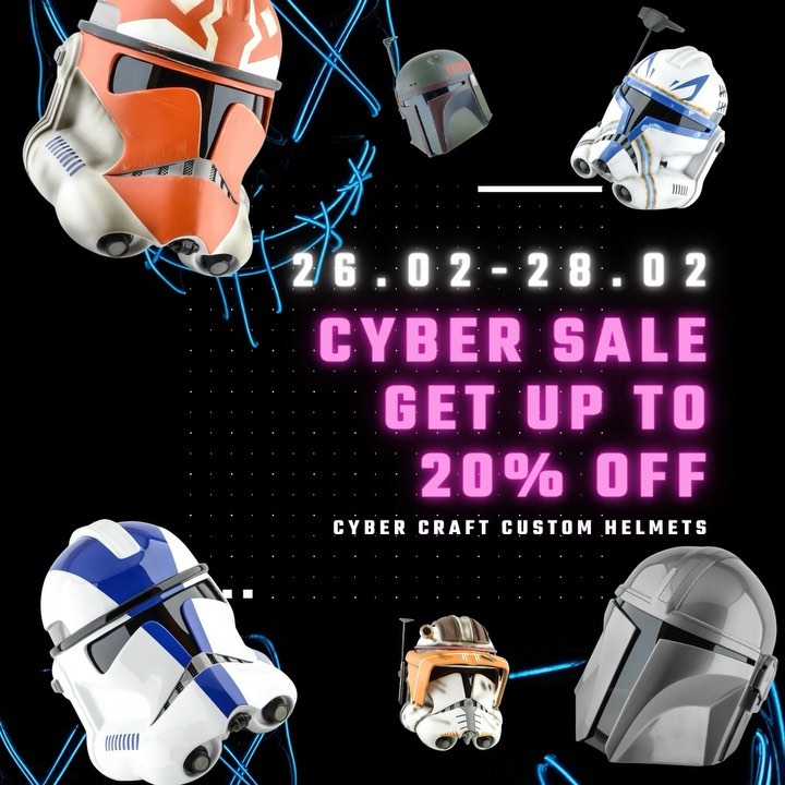 Instagram post by @starwarsfanpage for CyberCraft. Caption reads: [...] next 20🎉 Follow the link in bio on....