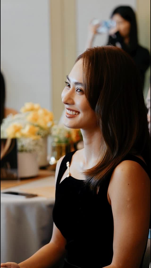 Instagram post by @lennalim for Shiseido Professional. Caption reads: Floating above the city on level 102, discovering....