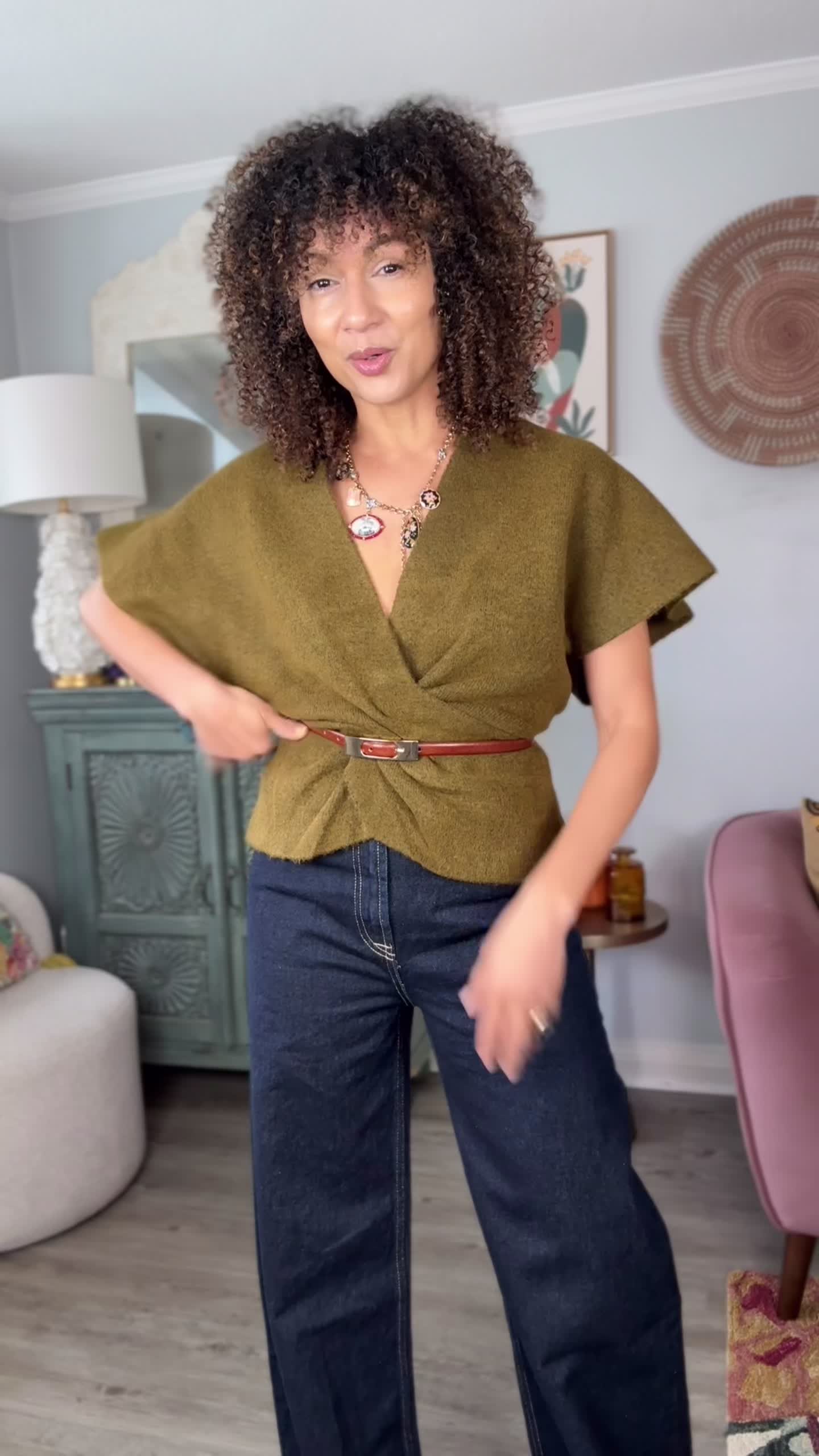 TikTok post by @tonififi for LTK. Caption reads: Easy elevated basic versatile look for....