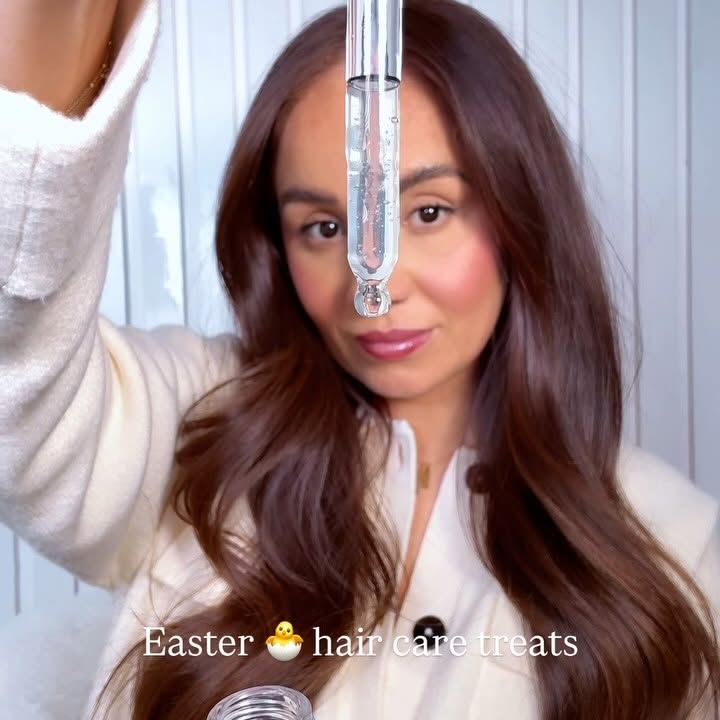 Instagram post by @belle_envie for Philip Kingsley. Caption reads: Easter treats 🐣 Hair care I’m loving!!!

This is....