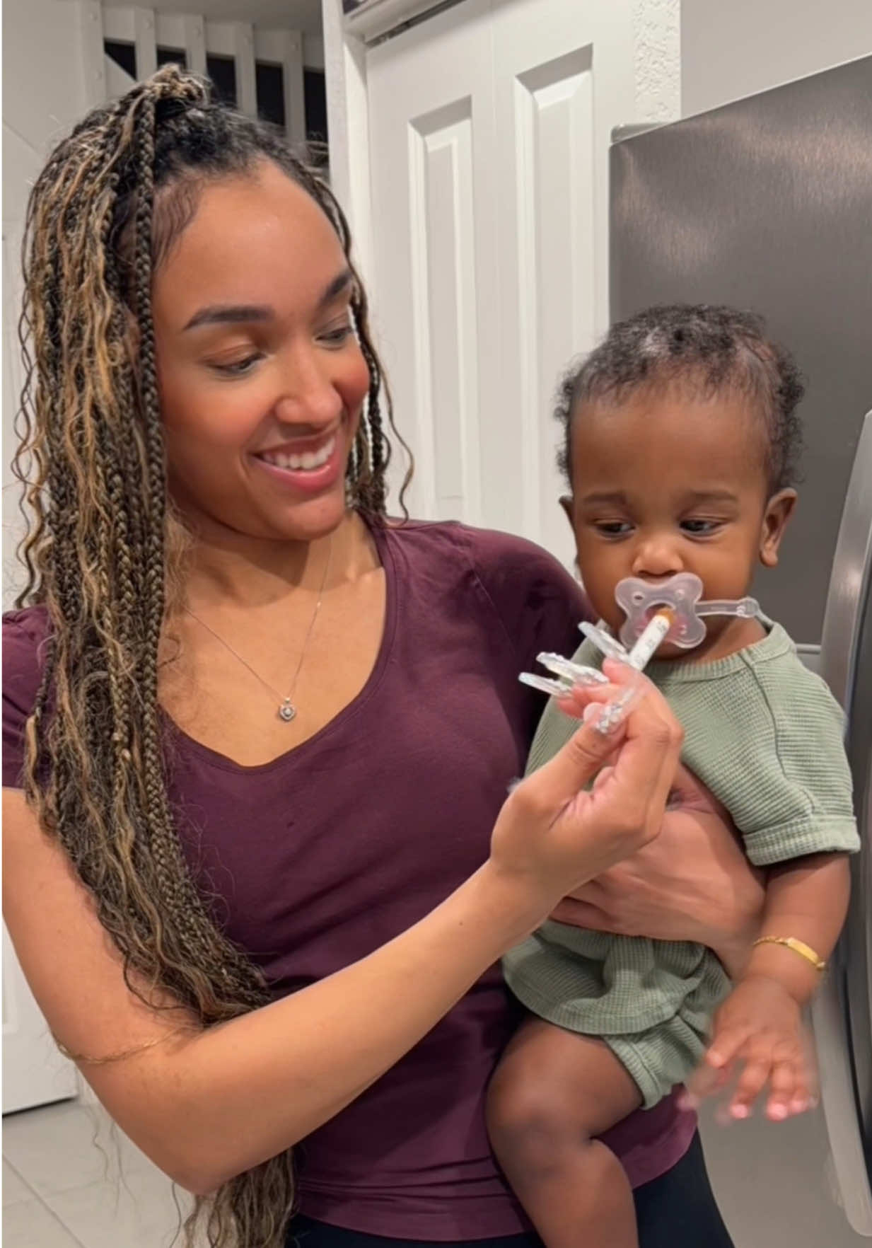 TikTok post by @kay_goddess_ for Genexa. Caption reads: #ad Teething has never been easier! I’m so....