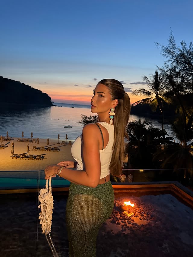 Instagram post by @farinaopoku for Anantara. Caption reads: Sunset served tonight 😮‍💨 📍....