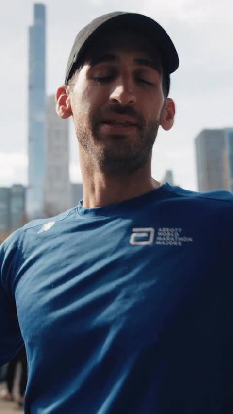 Instagram post by @pursuitofperformance__ for Abbott. Caption reads: [...] marathon weekend, end to end with Team....