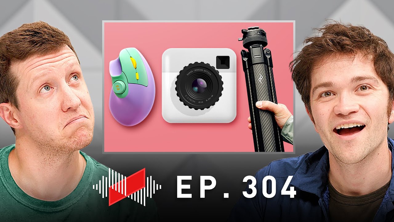 YouTube post by @Waveform for TechCrunch. Caption reads: Gadgets We're Loving Right Now!.