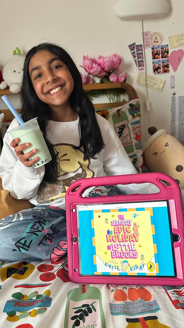 Instagram post by @themummystylist for Puffin Books. Caption reads: Ad 📖 My tween daughter has been listening to The....
