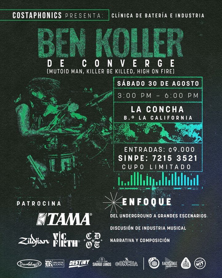 Instagram post by @mutoidman for Vic Firth. Caption reads: [...] @officialtamadrums @zildjiancompany....