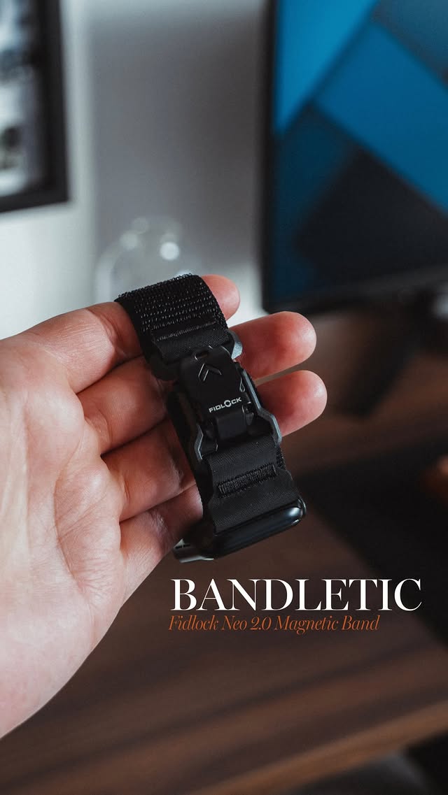 Instagram post by @papasgame for Bandletic. Caption reads: [...] #applewatch #edc #techlifestyle #bandletic.
