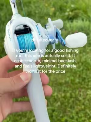 TikTok post by @abbyshertzer for KastKing. Caption reads: #fishingrod #fishing #bf @KastKingUSA.