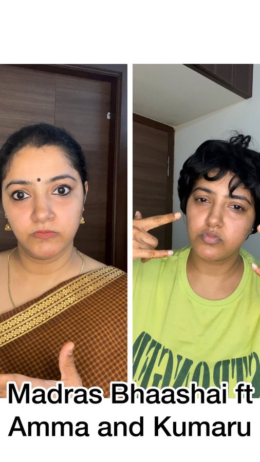 Instagram post by @rjsindhulive for Magicbricks. Caption reads: Chennai is a word, Madras is an emotion and....