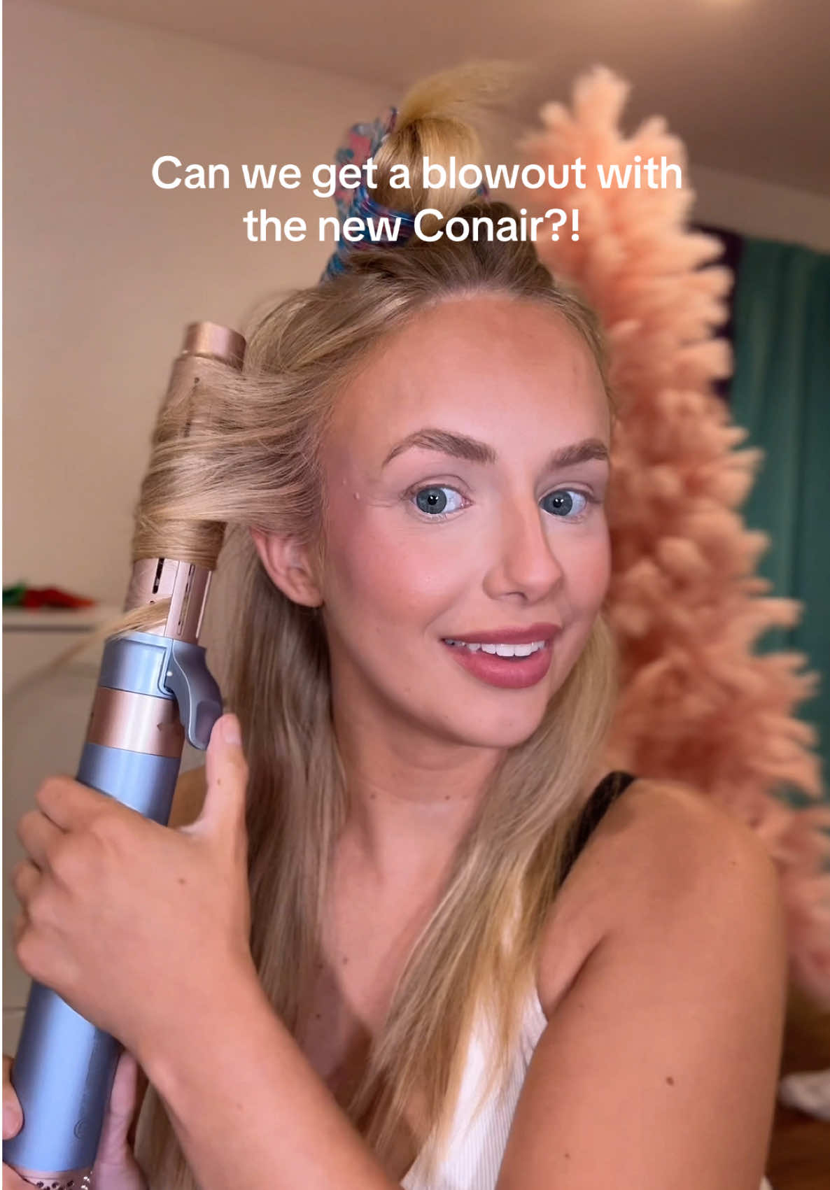 TikTok post by @kellibrigallagher for Conair. Caption reads: [...] leg?! You know I had to give it a try!....