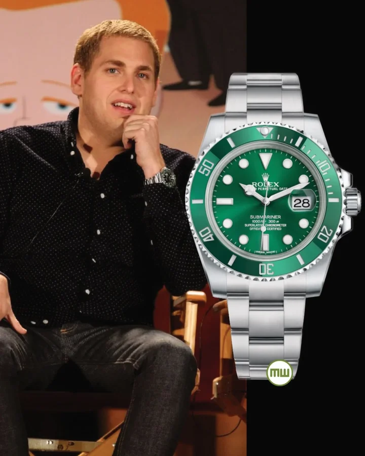 Instagram post by @watchlobby for MONDANIWEB. Caption reads: Throwback to 2011: Jonah Hill spotted wearing the....