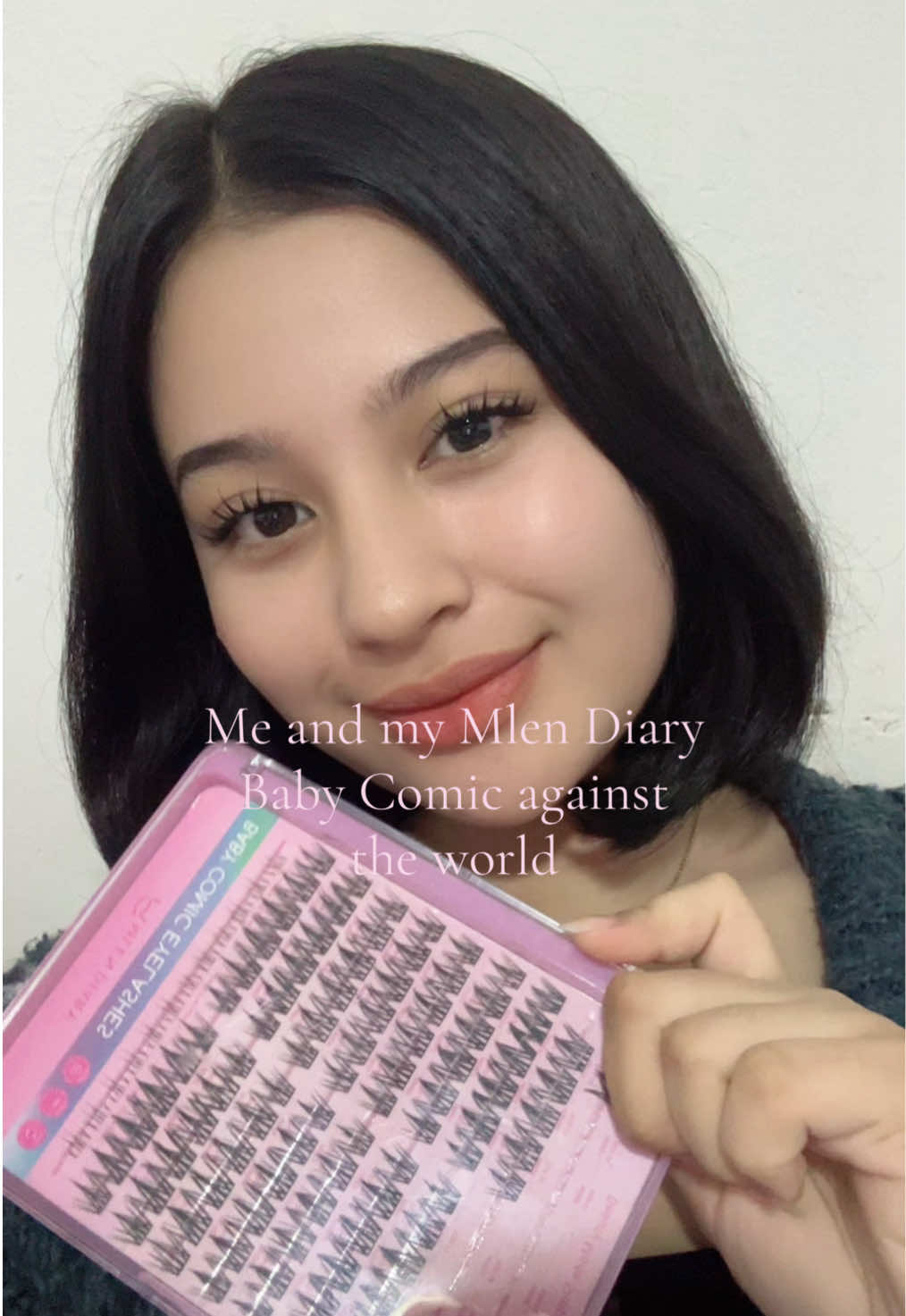 TikTok post by @syadzanya for MlenDiaryID. Caption reads: se cinta ituu 😔🩷 #MLENDIARY @MlenDiaryID.