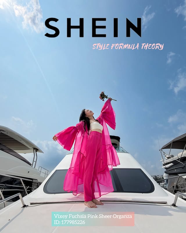 Instagram post by @sgcatalogue_ for Your Singapore Guide. Caption reads: @sheinsingapore My Style Formula Theory = elevated....