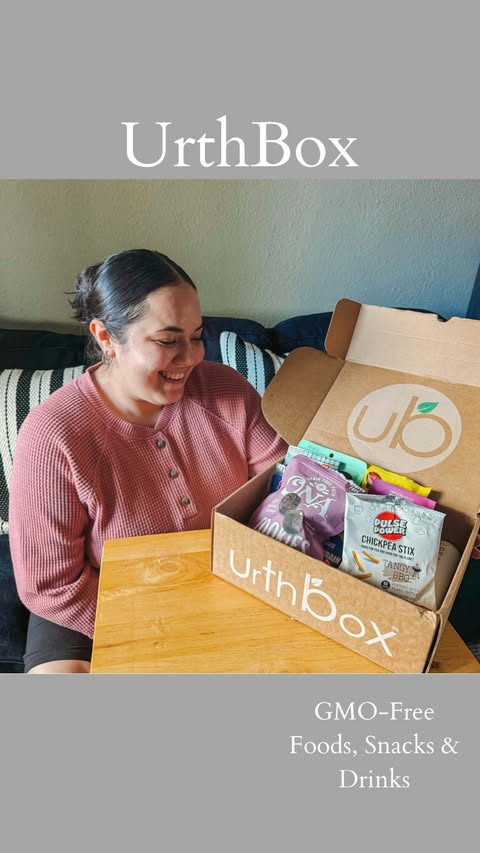 Instagram post by @mamajazmin.c for YumEarth. Caption reads: I’m so excited to try my first @urthbox 📦 🌱 #ad....