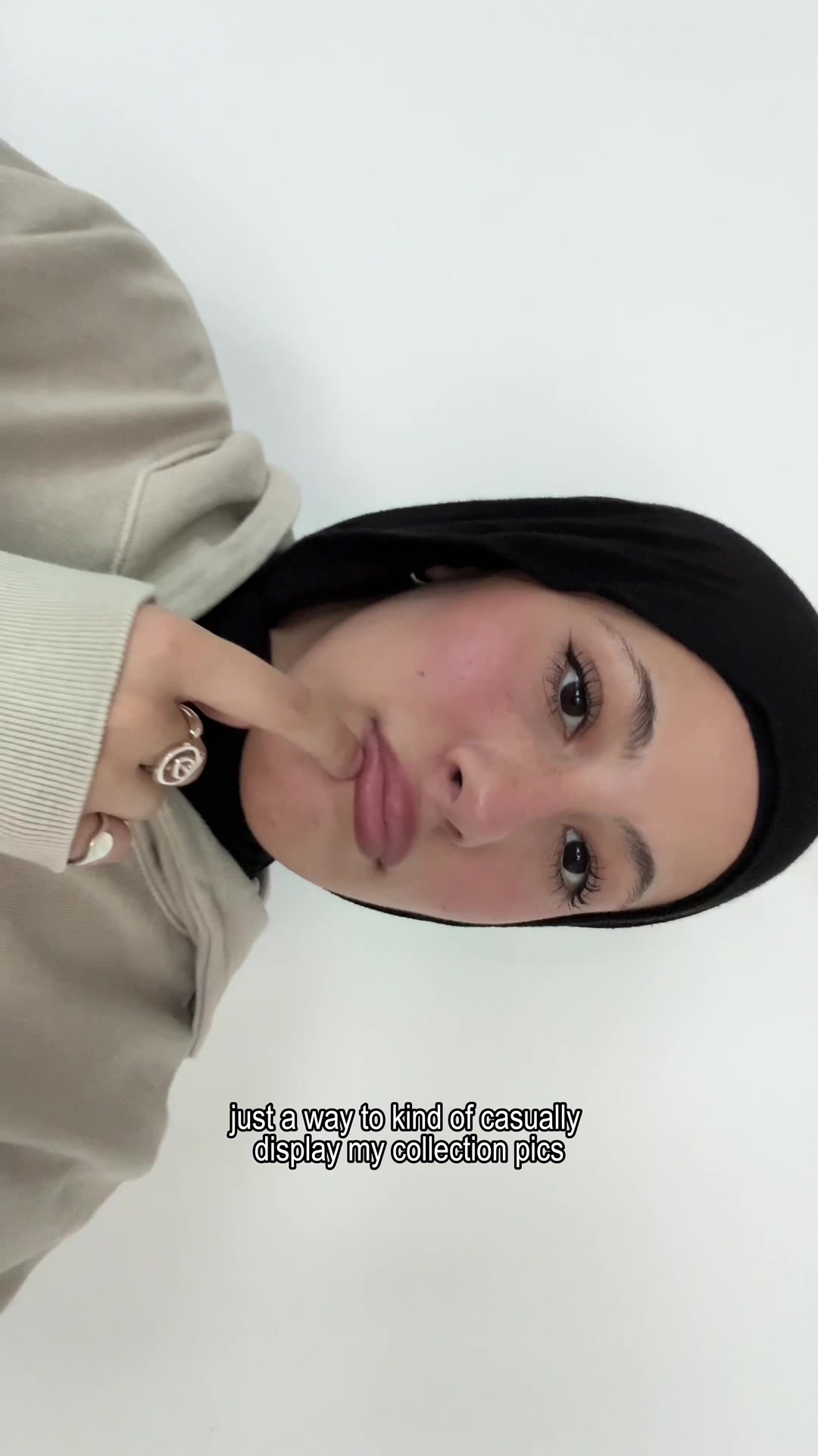 TikTok post by @aminasnotokay for LEWKIN. Caption reads: my casual shoot w/ @Lewkin eeeeeeeekkkk now go....