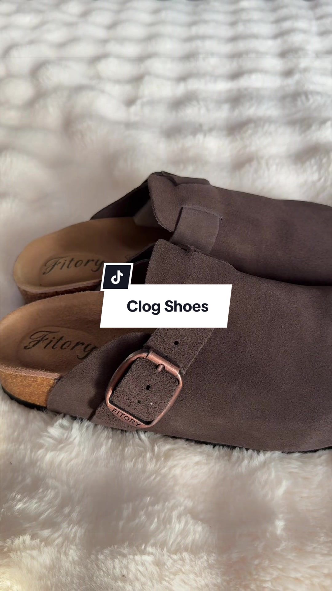 TikTok post by @abbyannmata for Fitory. Caption reads: [...] I got a size 8 and they fit perfect! @FITORY....