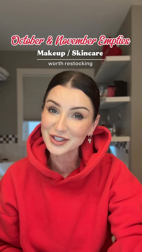 Instagram post by @thekerriesmart for Medik8. Caption reads: October & November empties! 🩵

I try A LOT of....