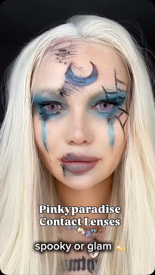 Instagram post by @slloydart for PinkyParadise. Caption reads: 👻 Getting Halloween-ready with....