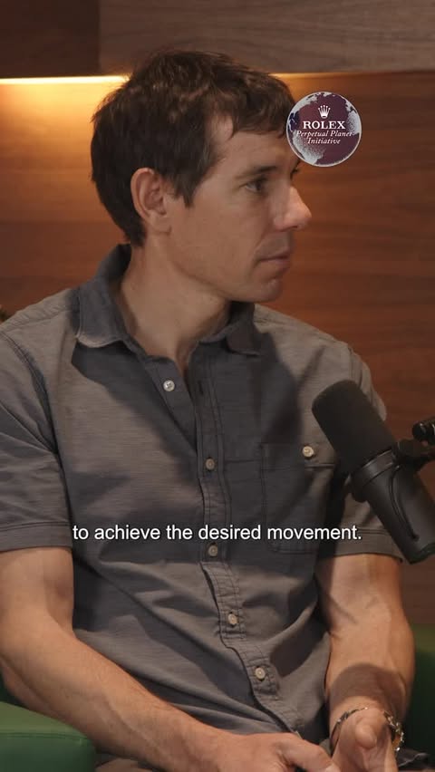 Instagram post by @alexhonnold for ROLEX. Caption reads: [...] Visionaries, in partnership with the @Rolex....
