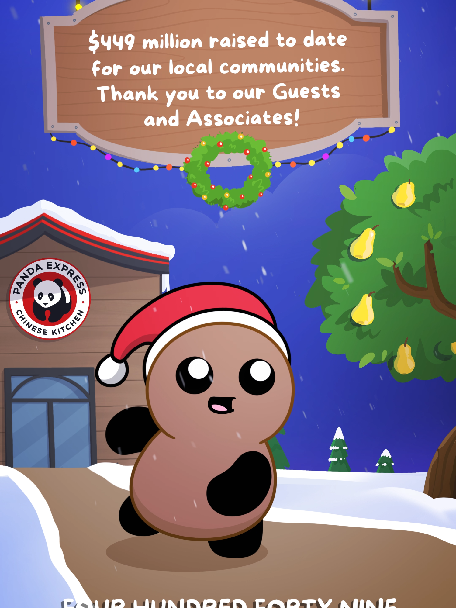 TikTok post by @tubbynugget for Panda Express. Caption reads: [...] the philanthropic arm of....