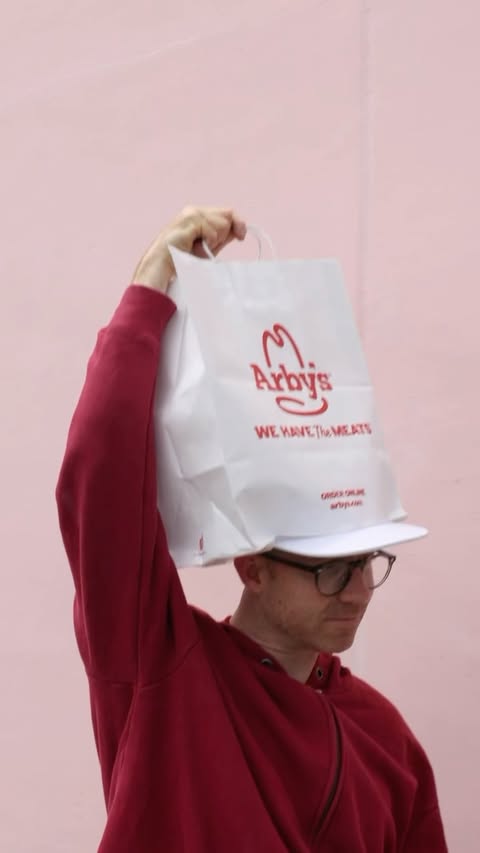 Instagram post by @falconbowse for Arby's. Caption reads: [...] Slider and Ham Slider, try all 4 today!....