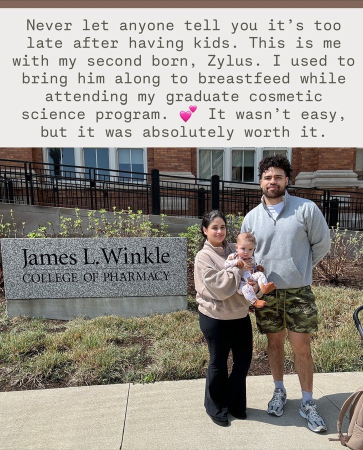 Instagram post by @herbalmmo for BounceCurl. Caption reads: Never give up on your dreams, no matter where you....