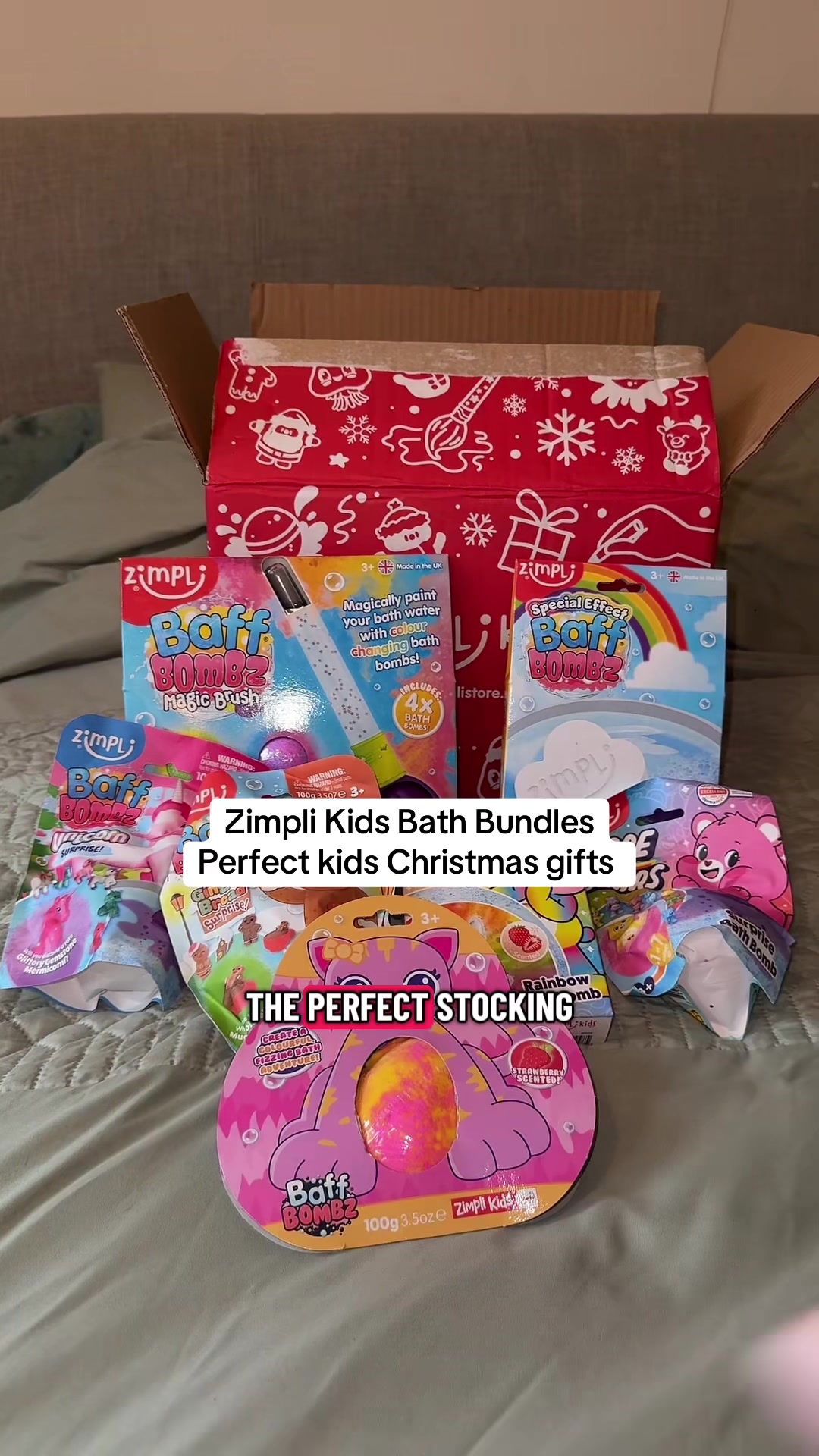 TikTok post by @shopwithlozx for Zimpli Kids. Caption reads: [...] #kidsgifts #christmasgifts @Zimpli Kids.