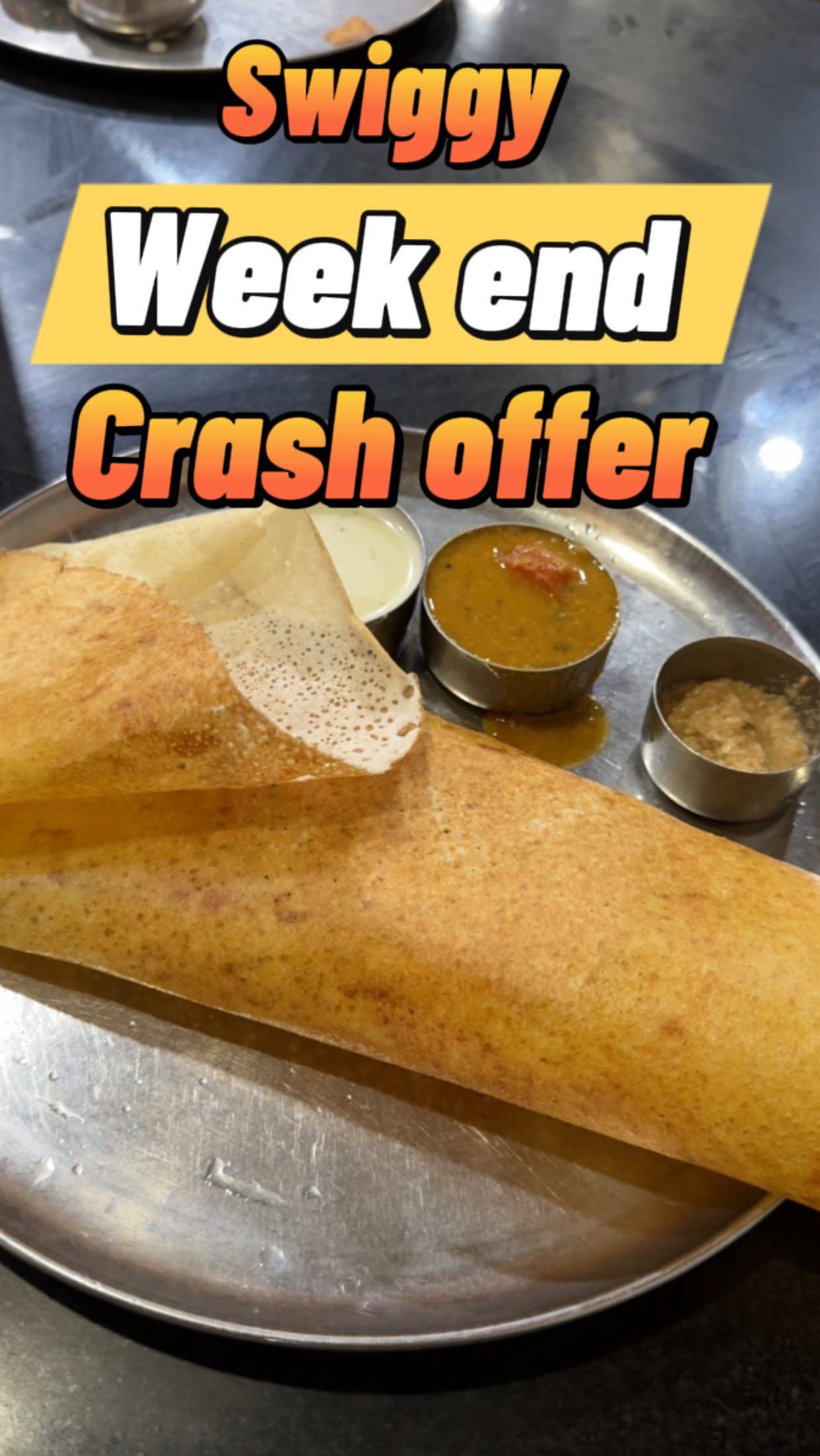 Instagram post by @food_with_rk for Swiggy. Caption reads: Adipoli offers in swiggy 
*Offer dates: 27th....