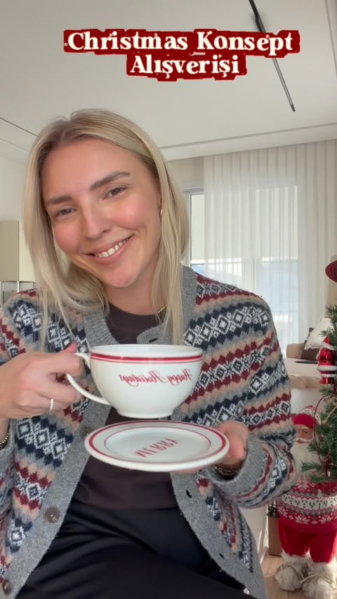 Instagram post by @pinarisildak88 for Zara Home. Caption reads: Merry Christmas ruhu....