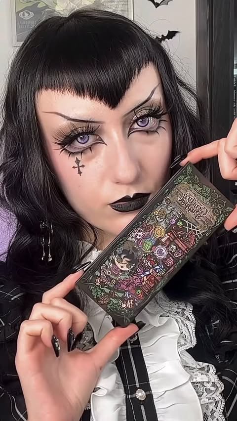 Instagram post by @vampyrgrave for CBeautyMall. Caption reads: [...] but it was so fun. #gothgirl #cbeauty....