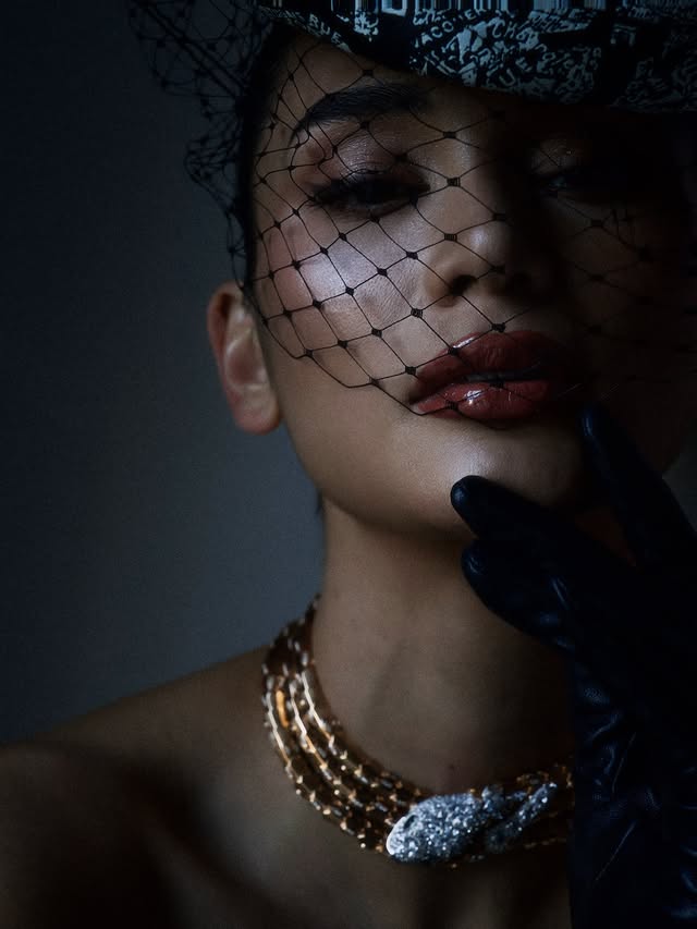 Instagram post by @piajauncey for Bulgari. Caption reads: Moments that linger ✨ @dior
#BvlgariPartner.