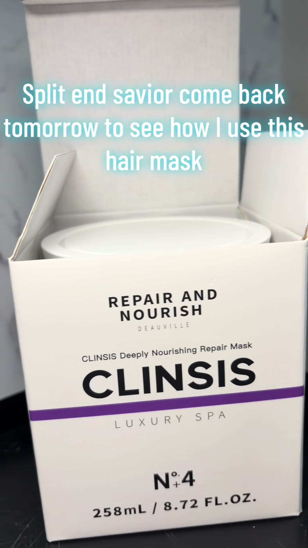 TikTok post by @glimpseoflyss for CLINSIS. Caption reads: [...] night #hair #hairtok #tiktokshop #fyf....