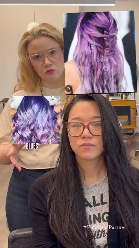 Instagram post by @thecolorwitch for SalonCentric. Caption reads: Y’all… this was my biggest makeover to date 😭 11....