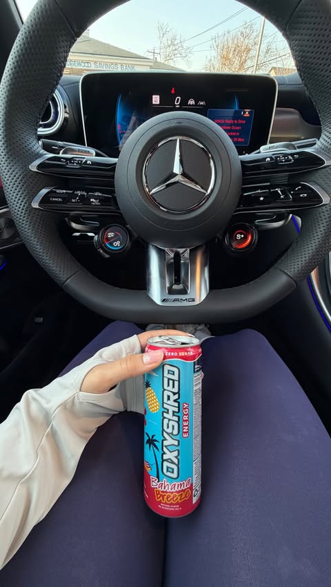 Instagram post by @m.assiell for EHPlabs. Caption reads: @oxyshred is MUST in my routine to be more....