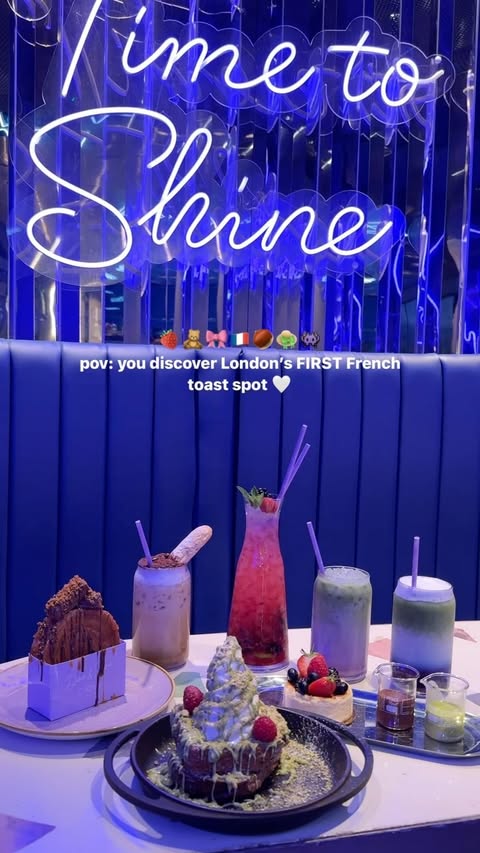 Instagram post by @london.discoveries for Crome London. Caption reads: pov: you discover London’s FIRST French toast spot....