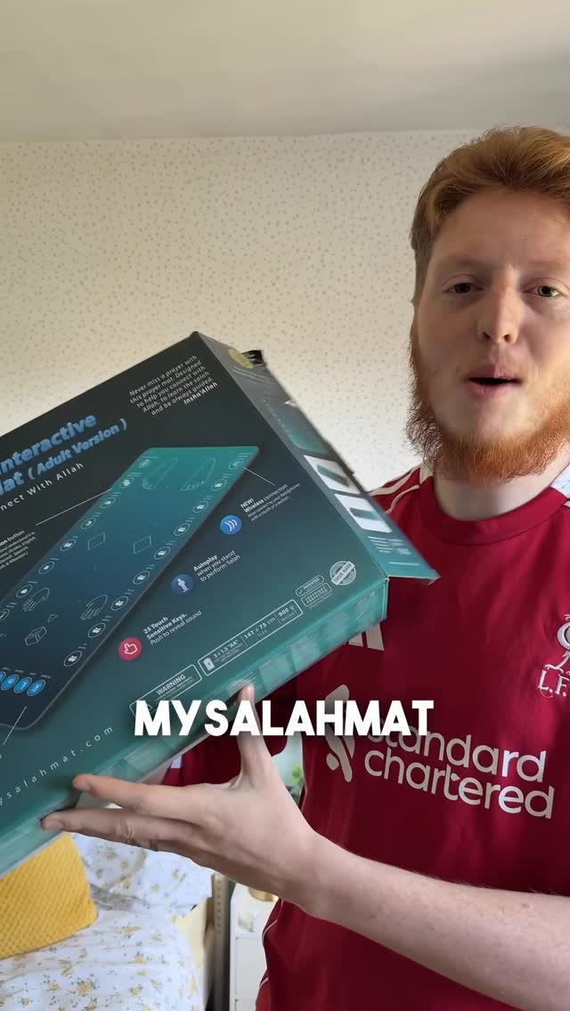 Instagram post by @islamlewis for My Salah Mat. Caption reads: I absolutely love the @mysalahmat – it’s an....