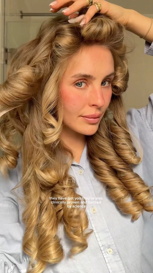 Instagram post by @jadeswildparty for Virtue Labs. Caption reads: Good curls start with even better hair prep....