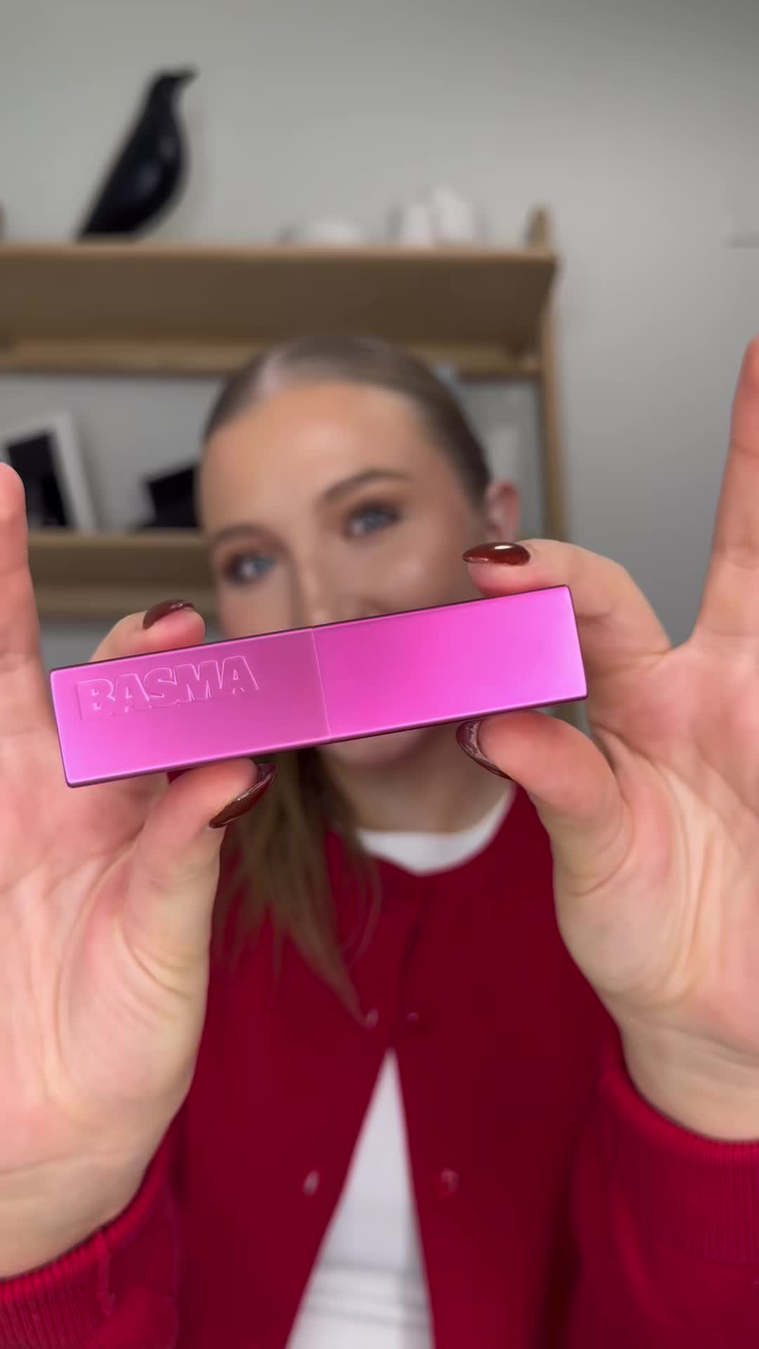 TikTok post by @annna.ryan for BASMA Beauty. Caption reads: [...] goes crazy on this foundation @BASMA Beauty....