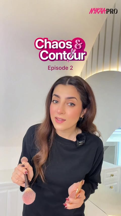 Instagram post by @urvashisalaria for Nykaa. Caption reads: Makeup isn’t just blending. It’s reading the....