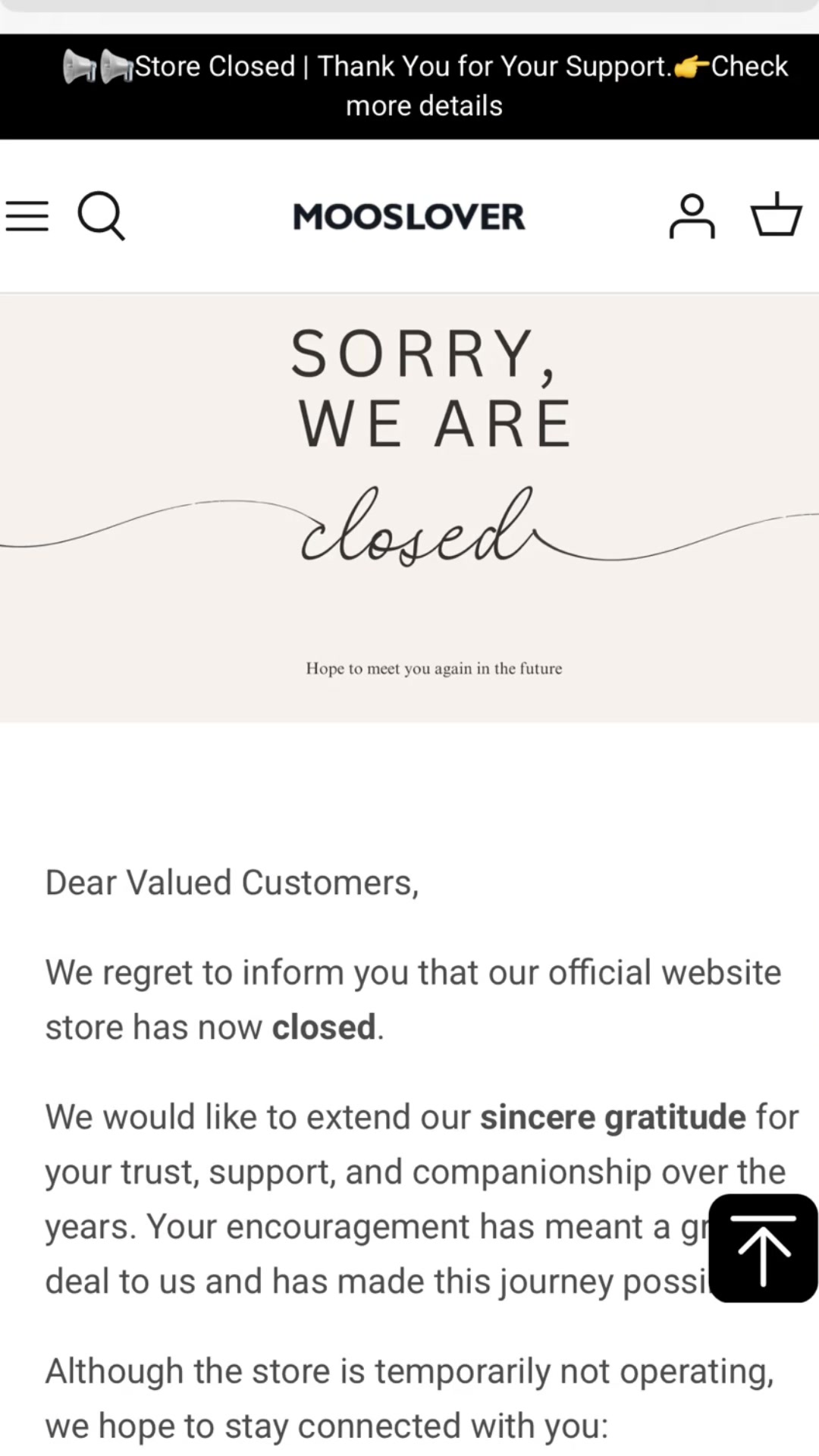 TikTok post by @stephhayward1 for MOOSLOVER. Caption reads: Mooslover is closing down 😭😭😭 @MOOSLOVER  will....