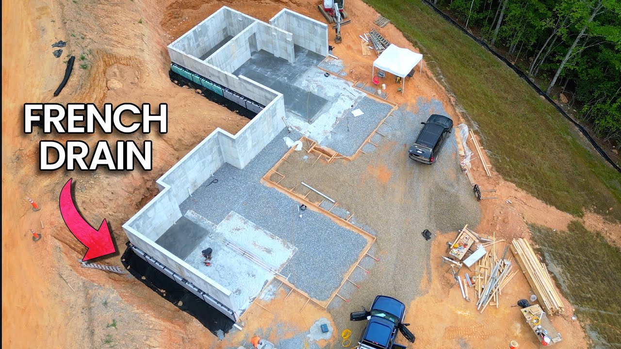 YouTube post by @PerkinsBuilderBrothers for Keeps. Caption reads: Construction of a MEGA sized Modern Home PT 18.