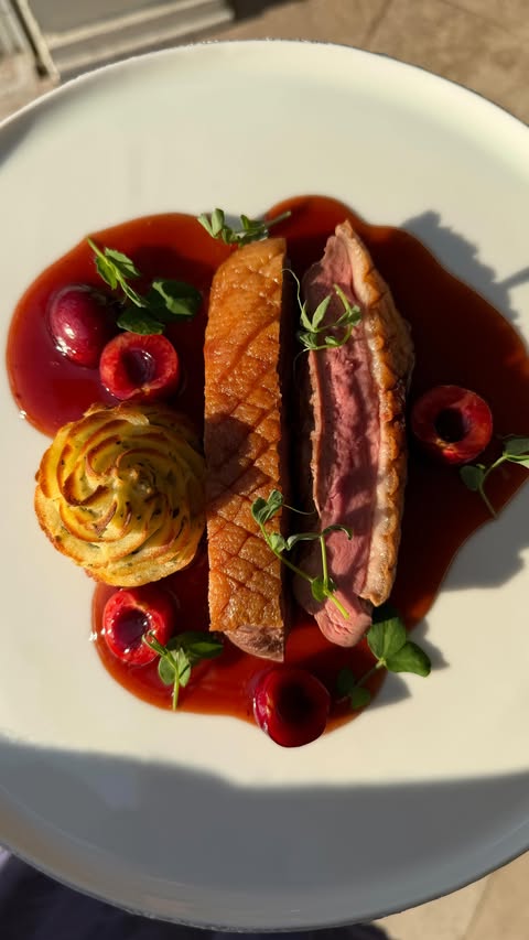 Instagram post by @chefalextrim for Made In Cookware. Caption reads: The best stainless pans I’ve ever used. The....