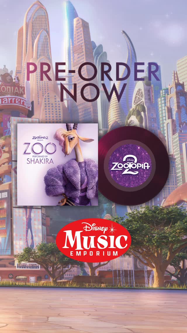 Instagram post by @disneymusic for Disney Animation. Caption reads: This ZOO is about to get 𝘸𝘪𝘭𝘥! Pre-order....