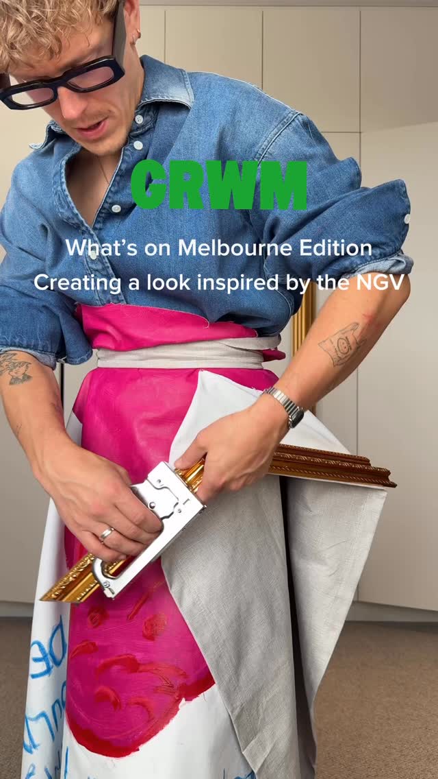 Instagram post by @whatsonmelb for LOEWE. Caption reads: @whatsonmelb asked me to dress up as my favourite....