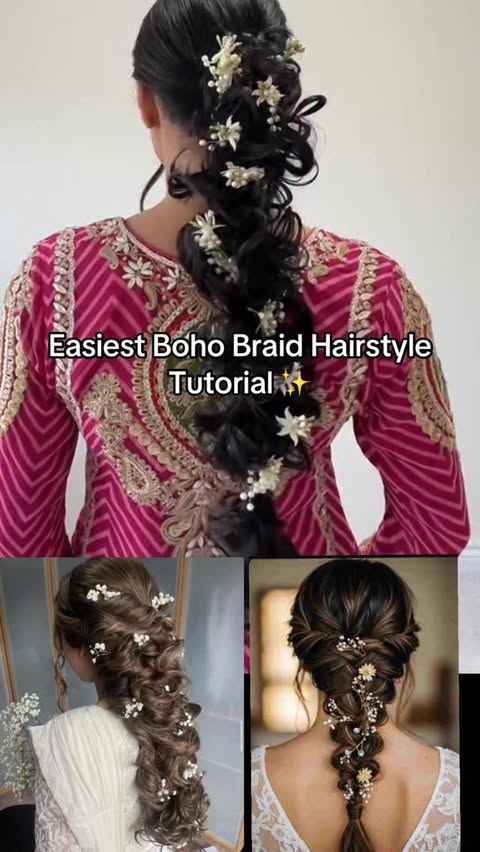 Instagram post by @eakam_rikhi for MONDAY Haircare. Caption reads: Save for later 🤏🏽 Easiest and affordable boho....