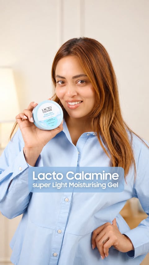 Instagram post by @miss.greeshma for Lacto Calamine. Caption reads: [...] — without the chip-chip✨💚 Meet the Lacto....