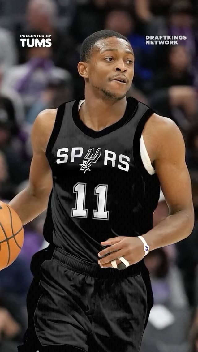 Instagram post by @draftkingsnetwork for Dan Le Batard Show with Stugotz. Caption reads: The Spurs turned it around QUICK 🔥 @tumsofficial....